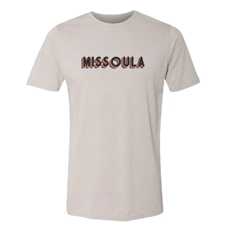 Missoula Hometown Crewneck Tee (Unisex) Zippered Front Buttoned Front Snap Front