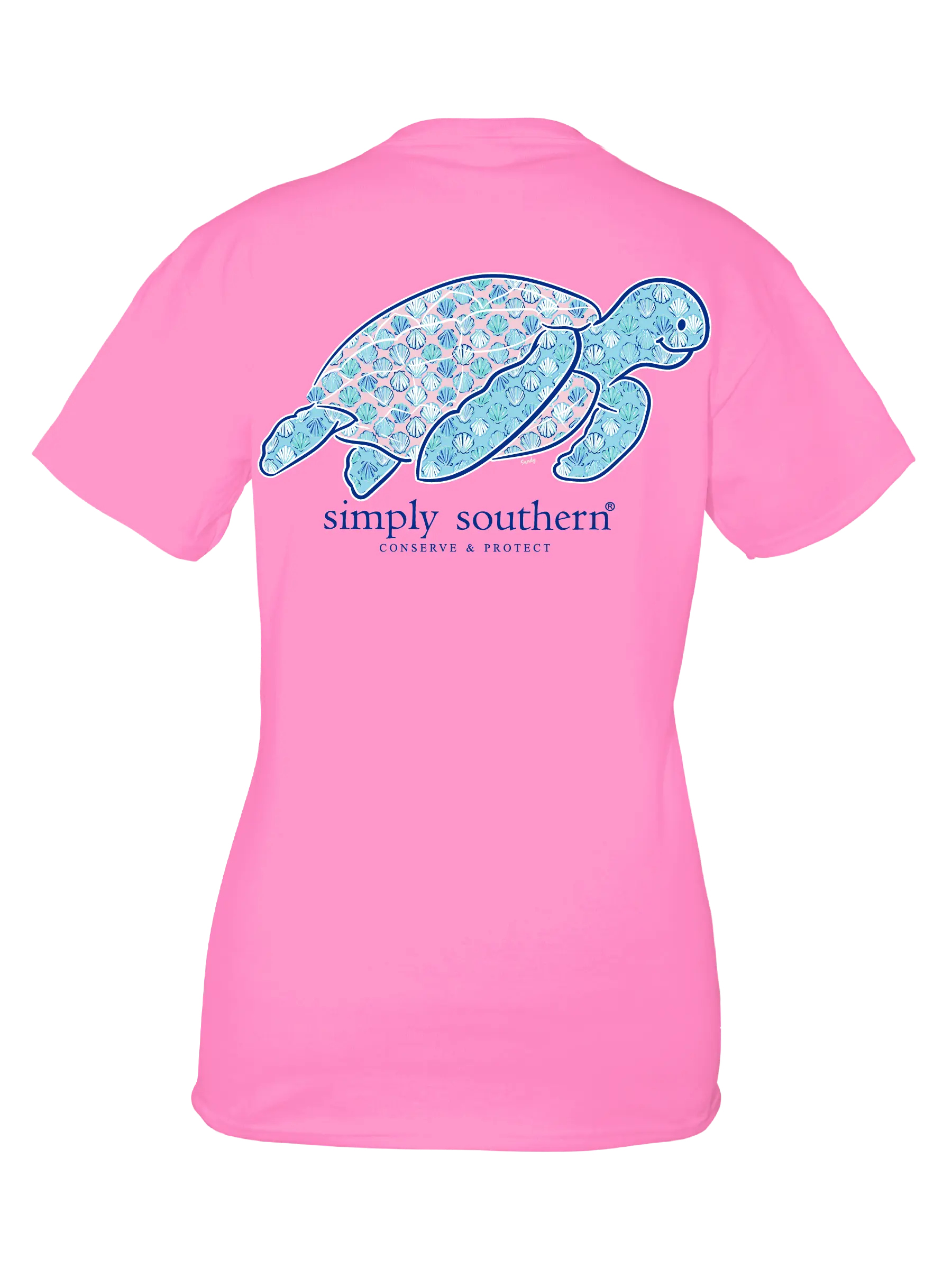 Preppy Turtle Short Sleeve Tee Casual Formal Business