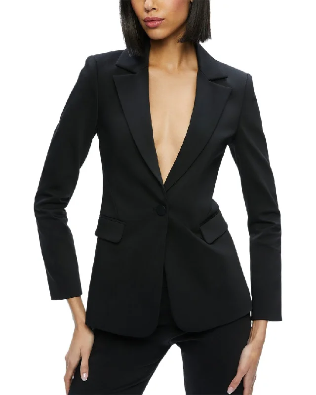 alice + olivia Macey Fitted Blazer Women's Simple Blazer