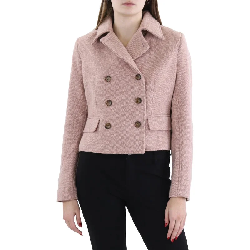 Womens Wool Suit Separate Double-Breasted Blazer Women's Unique Blazer