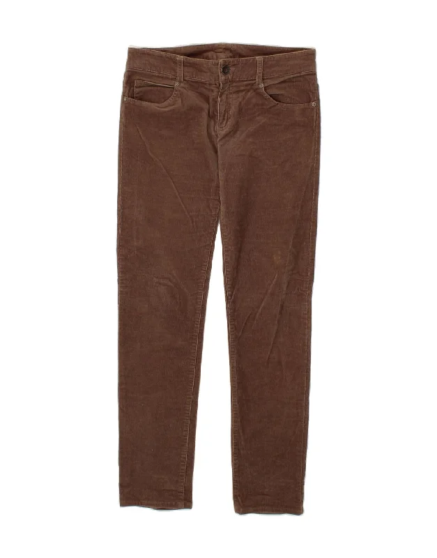 BENETTON Womens Skinny Corduroy Trousers W32 L32  Brown Trousers Brand Named