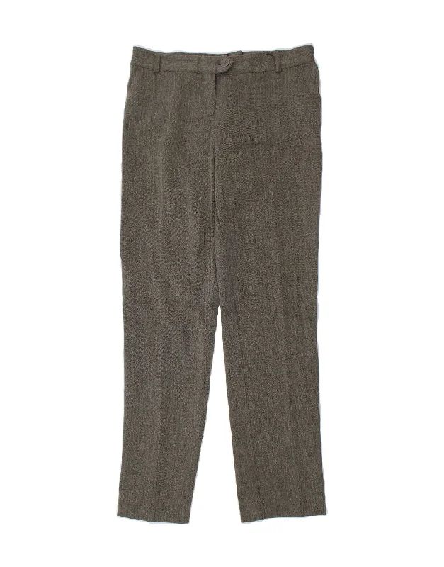 BENETTON Womens Straight Suit Trousers W32 L32 Grey Trousers Favorite Customer