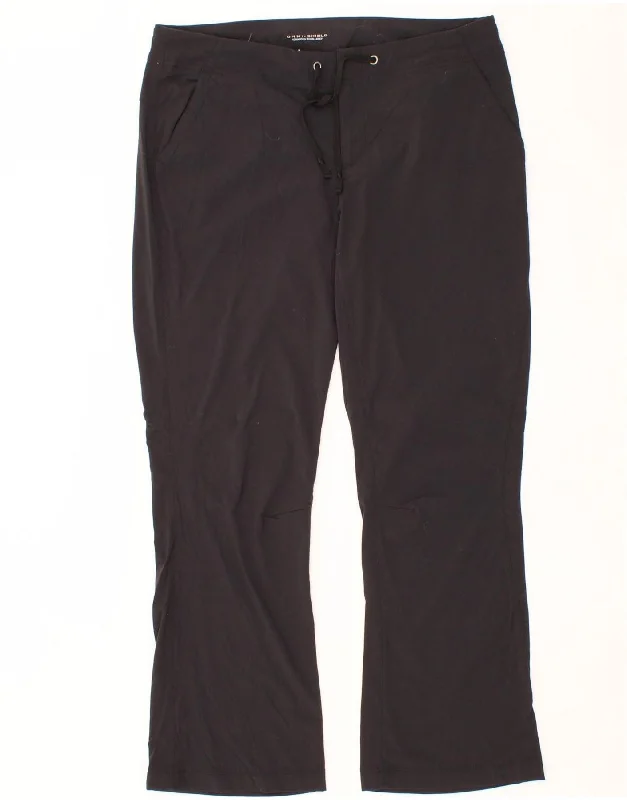 COLUMBIA Womens Omni-Shield Casual Trousers US 14 XL W36 L29 Black Nylon Trousers Favorite Customer