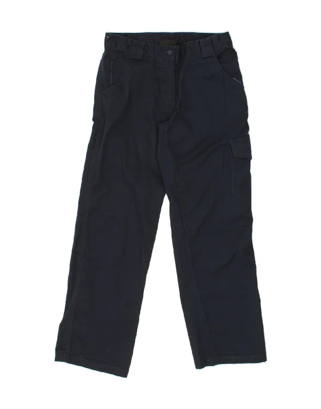 DICKIES Womens Straight Cargo Trousers UK 10 Small W32 L30 Navy Blue Trousers New Arrival