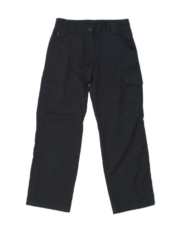 DIESEL Womens Straight Cargo Trousers UK 10 Small W32 L31 Navy Blue Cotton Trousers Exclusive Limited