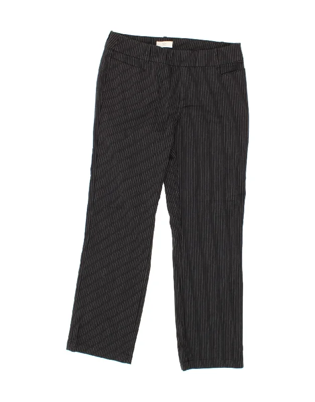 DOCKERS Womens Straight Casual Trousers US 6 Medium W30 L29 Black Trousers fashionable trendy