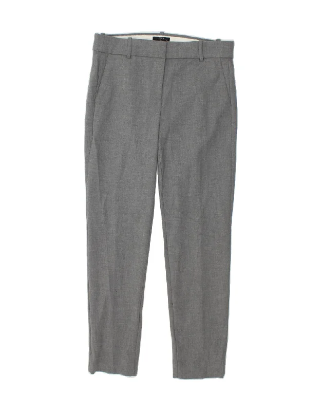 J. CREW Womens Cameron Slim Chino Trousers US 8 Medium W30 L30 Grey Trousers Polka Dot Cute