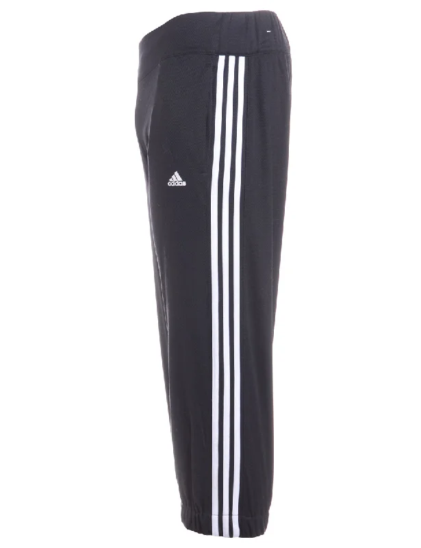 Label Gerry Elasticated Upcycled Adidas Sports Trousers Trousers trendy modern