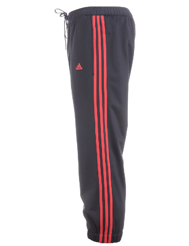 Label Gerry Elasticated Upcycled Adidas Sports Trousers Trousers stylish elegant