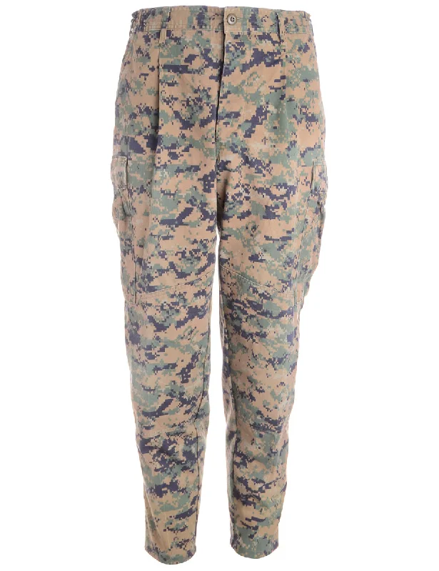 Label Jacob Tapered Army Trousers Trousers Evening Elegant