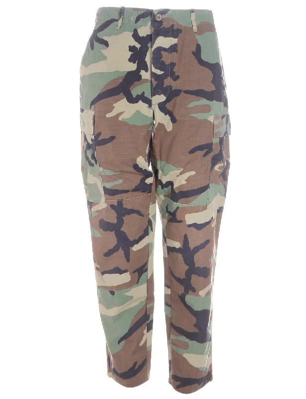 Label Jacob Tapered Army Trousers Trousers Gym Athletic