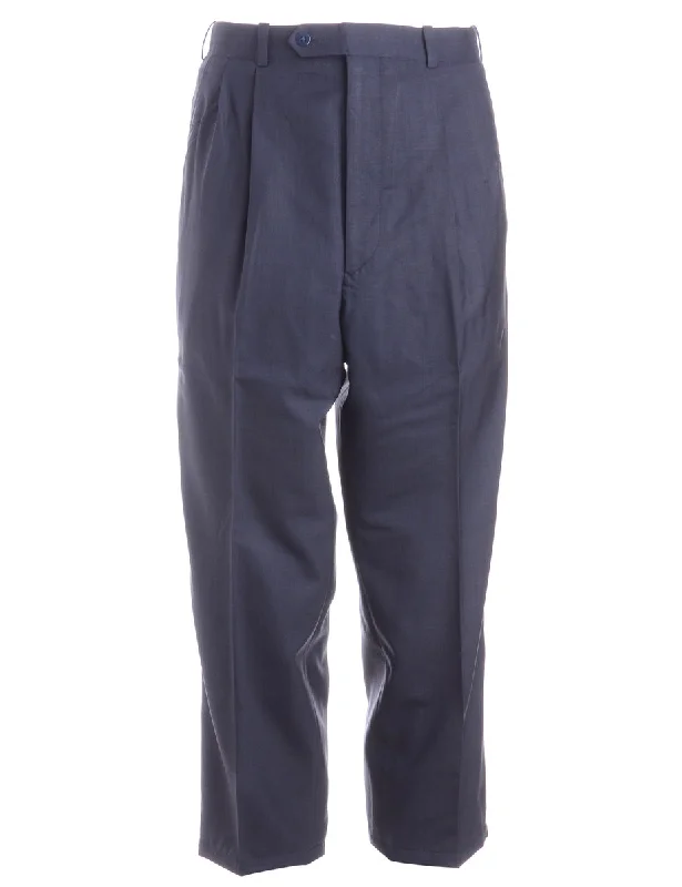 Label Lewis Cropped Smart Trousers - W34 Trousers Designer Luxury