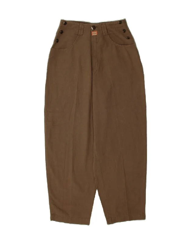 LEE COOPER Womens High Waist Loose Fit Casual Trousers W27 L28  Brown Trousers Custom Made