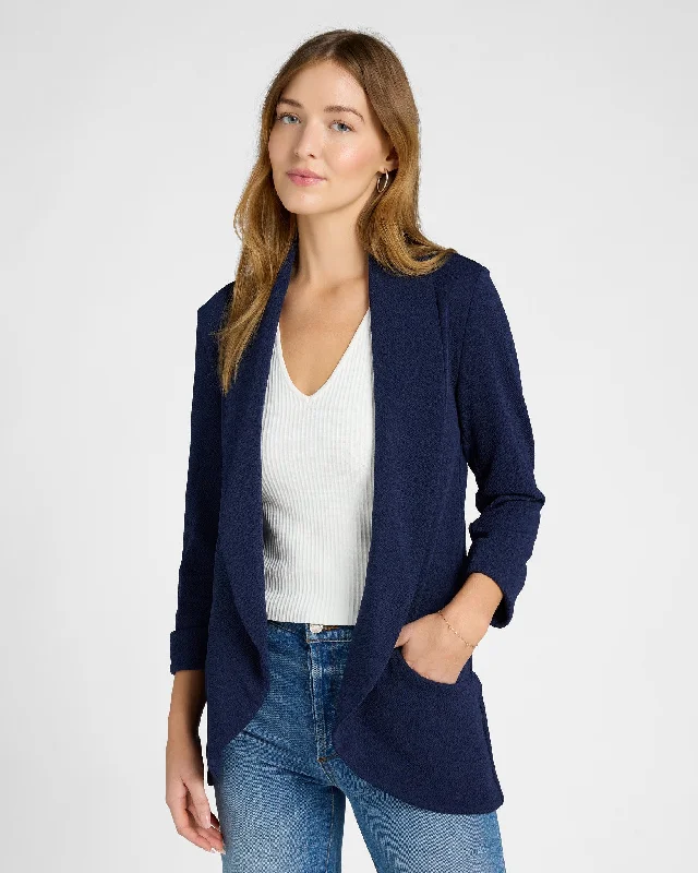 Melanie Open Front Blazer Silk Women's Blazer