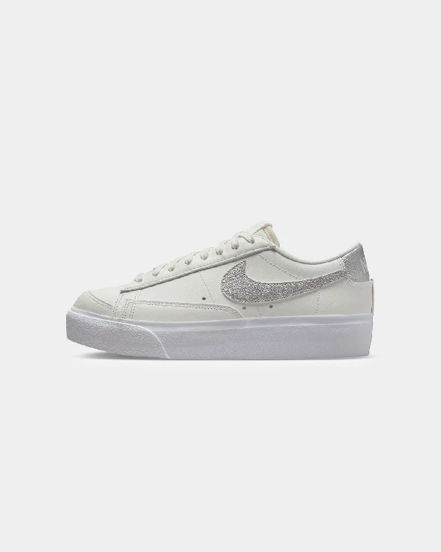 Nike Women's Blazer Low Platform Summit White/Metallic Women's High-End Blazer