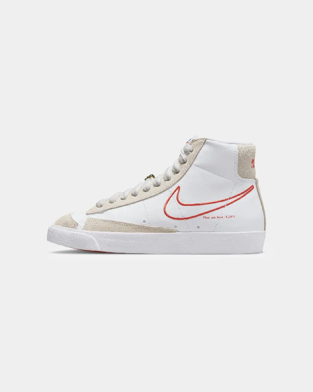 Nike Women's Blazer Mid '77 SE White/Orange Women's Premium Blazer