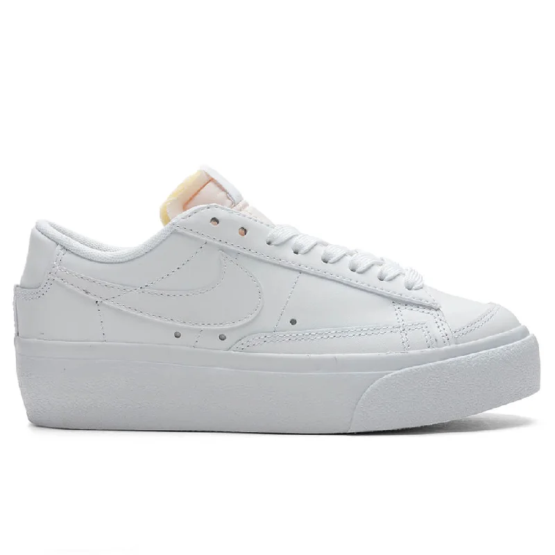 Women's Blazer Low Platform - White/White/White Women's Boutique Jacket