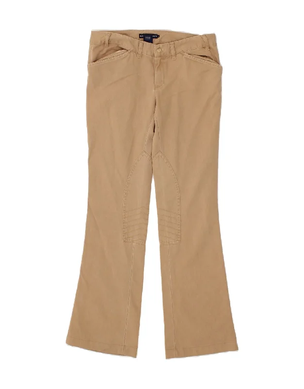 RALPH LAUREN Womens Bootcut Casual Trousers US 4 Small W30 L31 Beige Trousers Brand Named