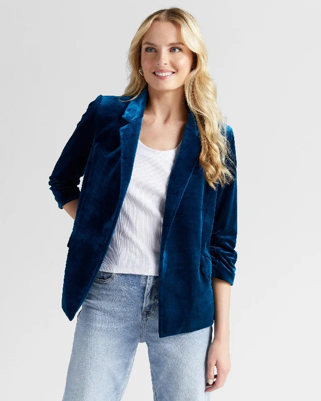 Velvet Blazer Women's Vintage Jacket