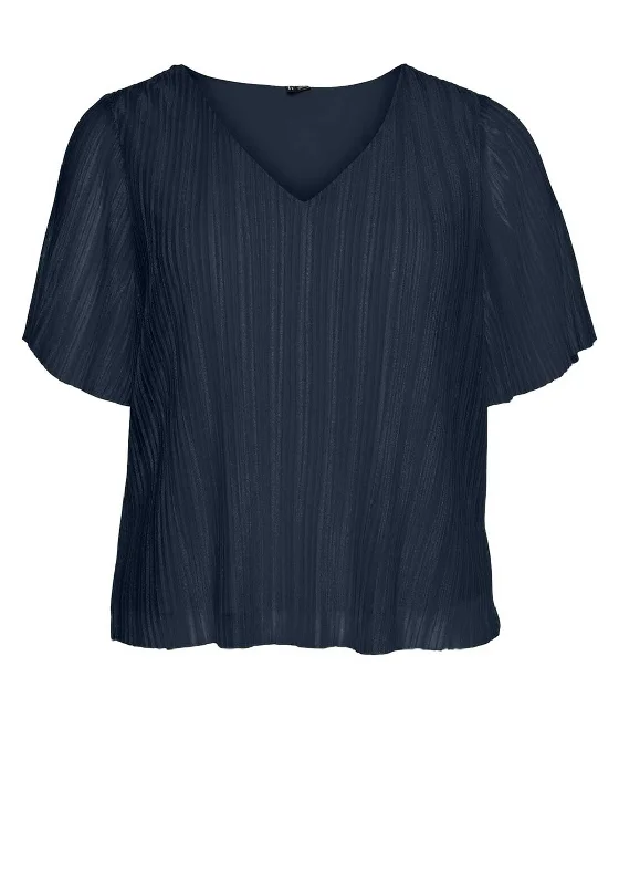 Vero Moda Curve Malone Bell Sleeve Top, Navy Blazer Women's Casual Suit