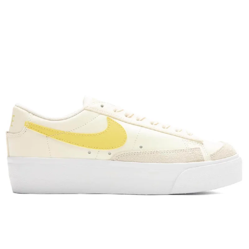 Women's Blazer Low Platform - Pale Ivory/Saturn Gold/White Women's High-End Blazer